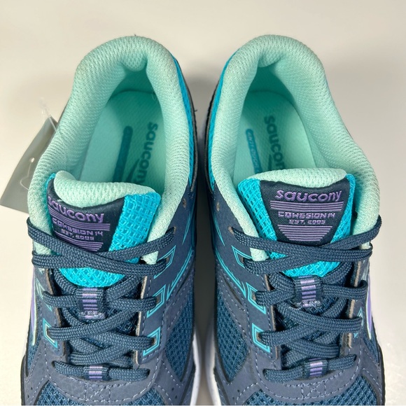 NEW Saucony Cohesion 14 Big Kids Lace Up Indoor Gym Sneakers Shoes; Youth Sz 1.5 - Picture 12 of 15